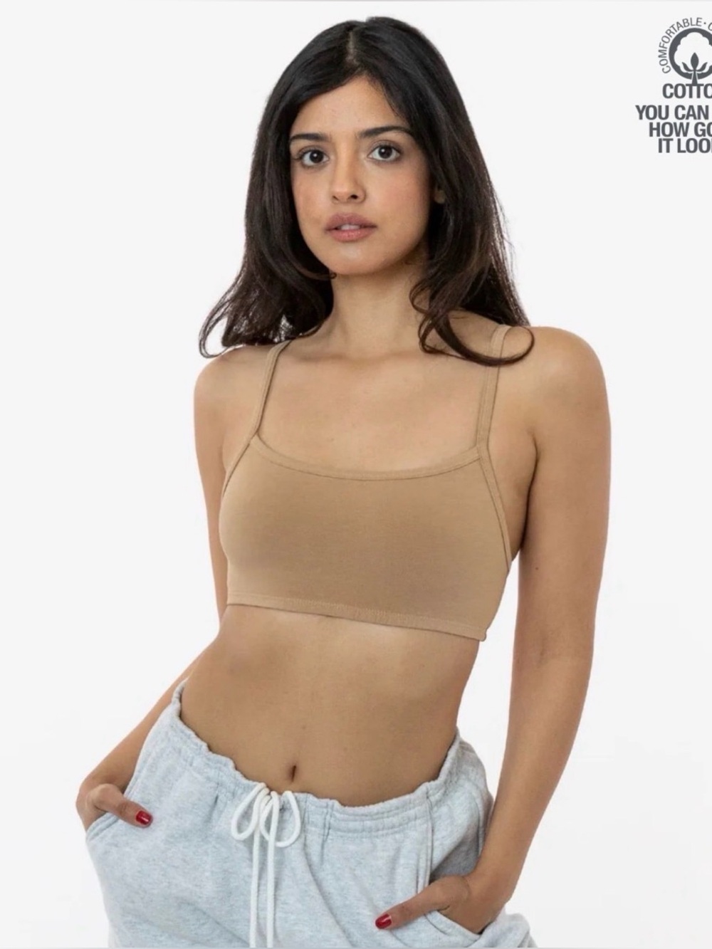 Los Angeles Apparel Garment Dyed Basic Bralettes